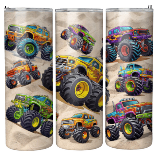 Monster Truck Sublimation Tumbler