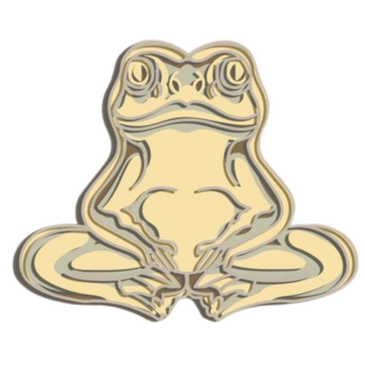 Laser Cut Sitting Frog