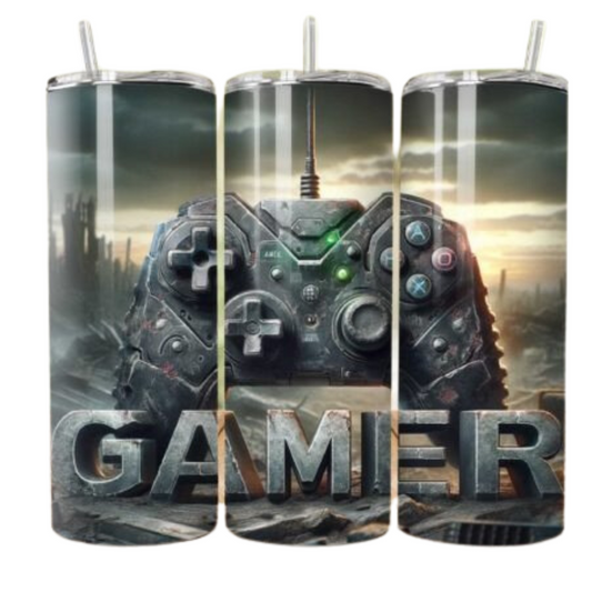 Steampunk Gamer Sublimation Tumbler