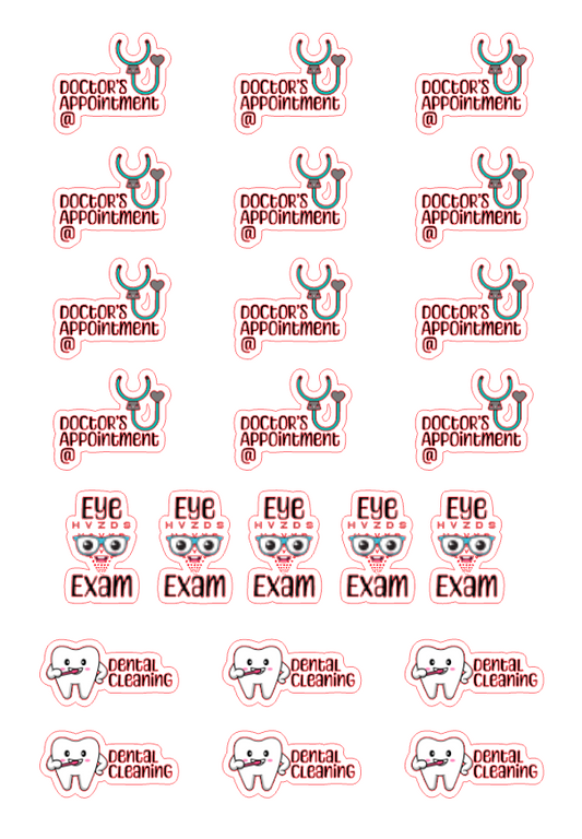 Planner Stickers - Medical Appointments