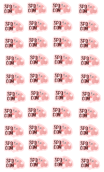 Planner Stickers - Spa Day