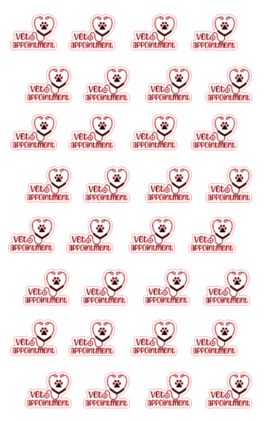 Planner Stickers - Vet Appointment