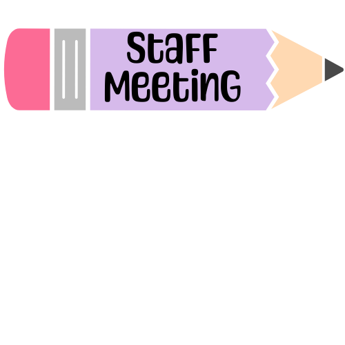 Planner Stickers - Staff Meeting - Teacher