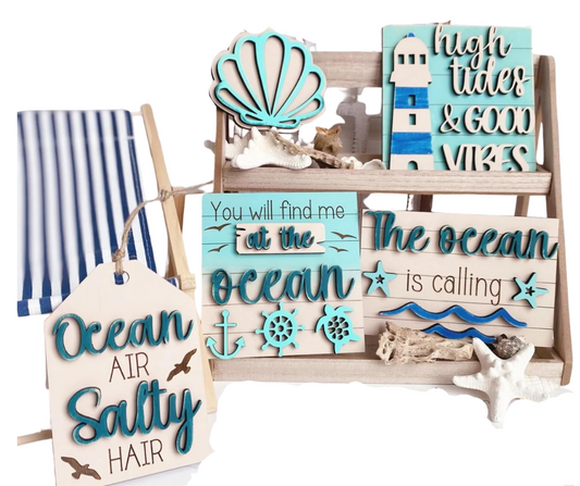 Ocean Tiered Tray Set