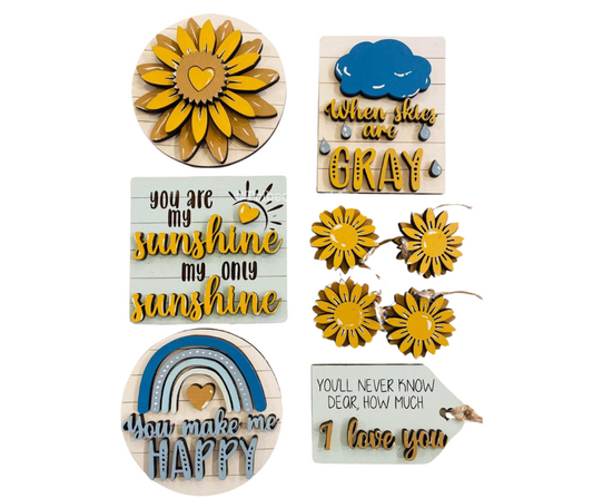 You Are My Sunshine Tiered Tray Set