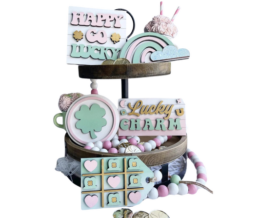 Lucky Charm Tiered Tray Set