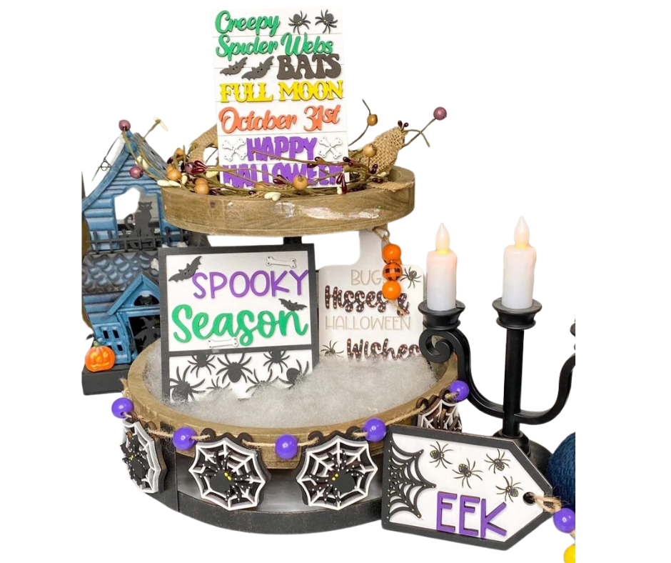 Halloween's Spooky Season Tiered Tray Set