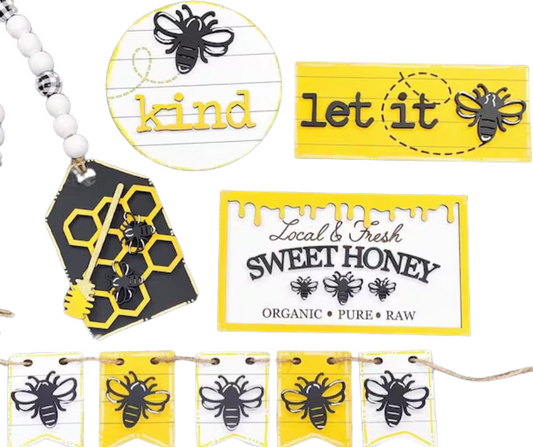 Honey Bee Tiered Tray Set