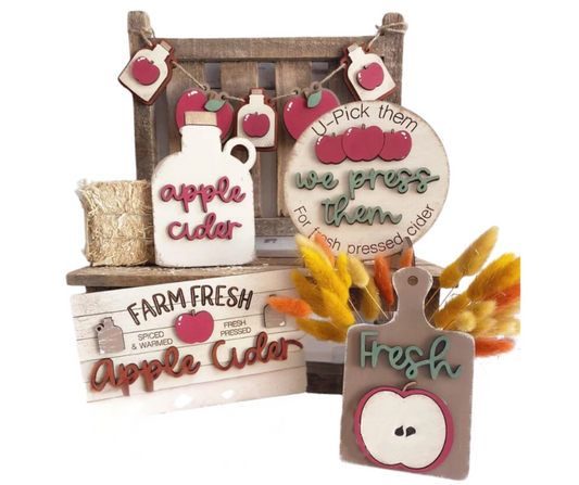 Apple Cider Tiered Tray Set