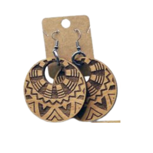 Tribal Disc Earrings