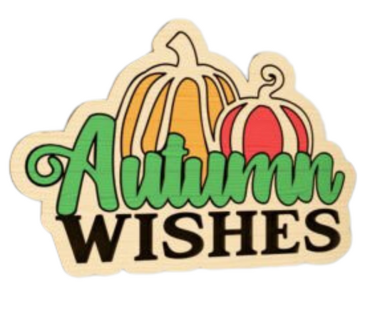 Laser Cut Magnet - Autumn Wishes