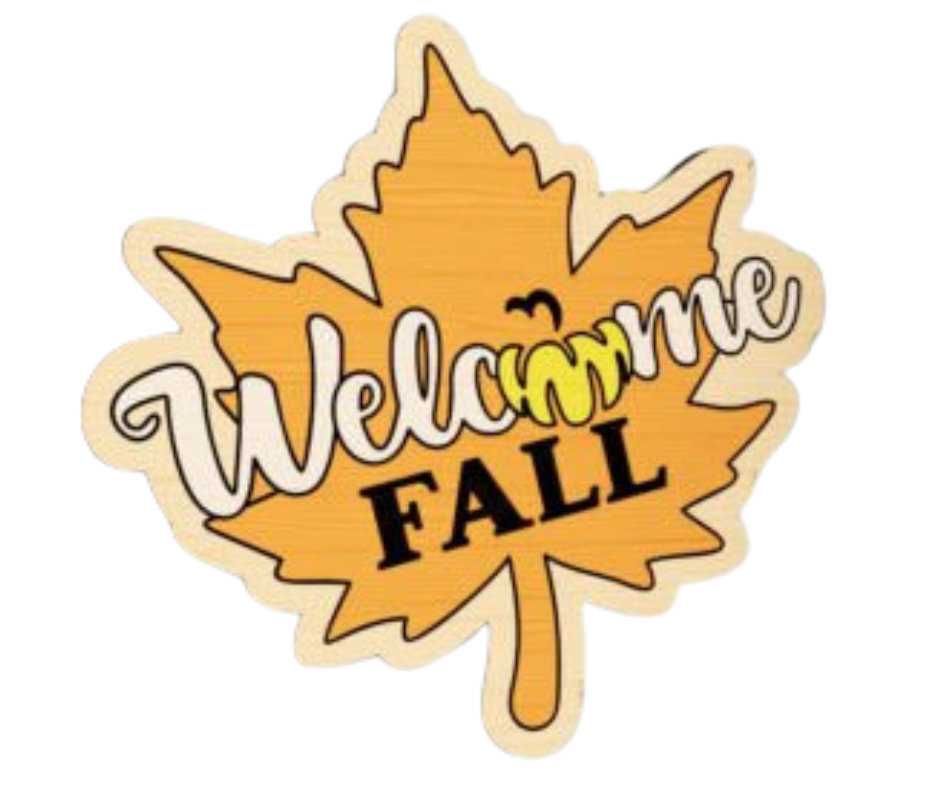 Laser Cut Magnet - Welcome Fall