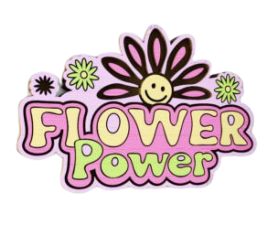 Laser Cut Magnet - Flower Power