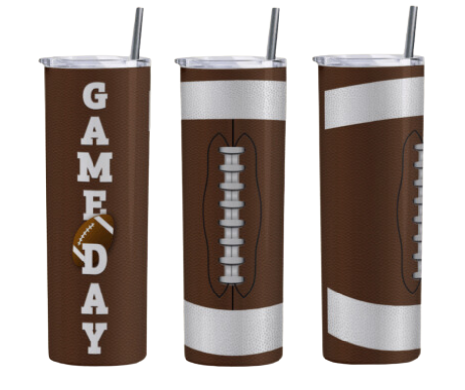 Game Day Football Sublimation Tumbler