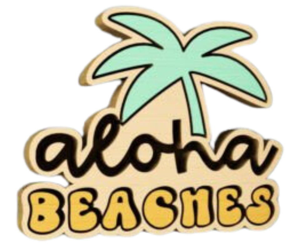 Laser Cut Magnet - Aloha Beaches