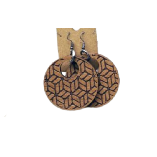 Weaver Disc Earrings