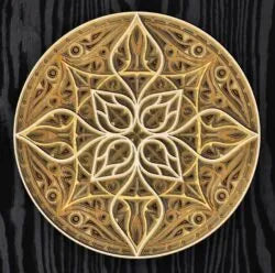 Laser Cut Multi-Layered Royal Decree Mandala