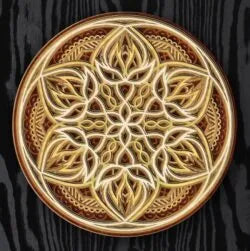 Laser Cut Multi-Layered Dickens Delights Mandala