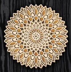 Laser Cut Multi-Layered Lottie's Song Mandala