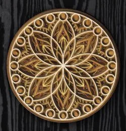 Laser Cut Multi-Layered Knightley's Keep Mandala