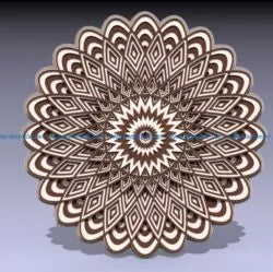 Laser Cut Multi-Layered Renewed Life Mandala