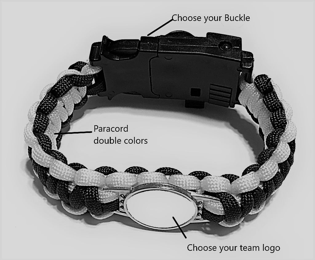 3 Color Cobra Belly Survival Bracelet