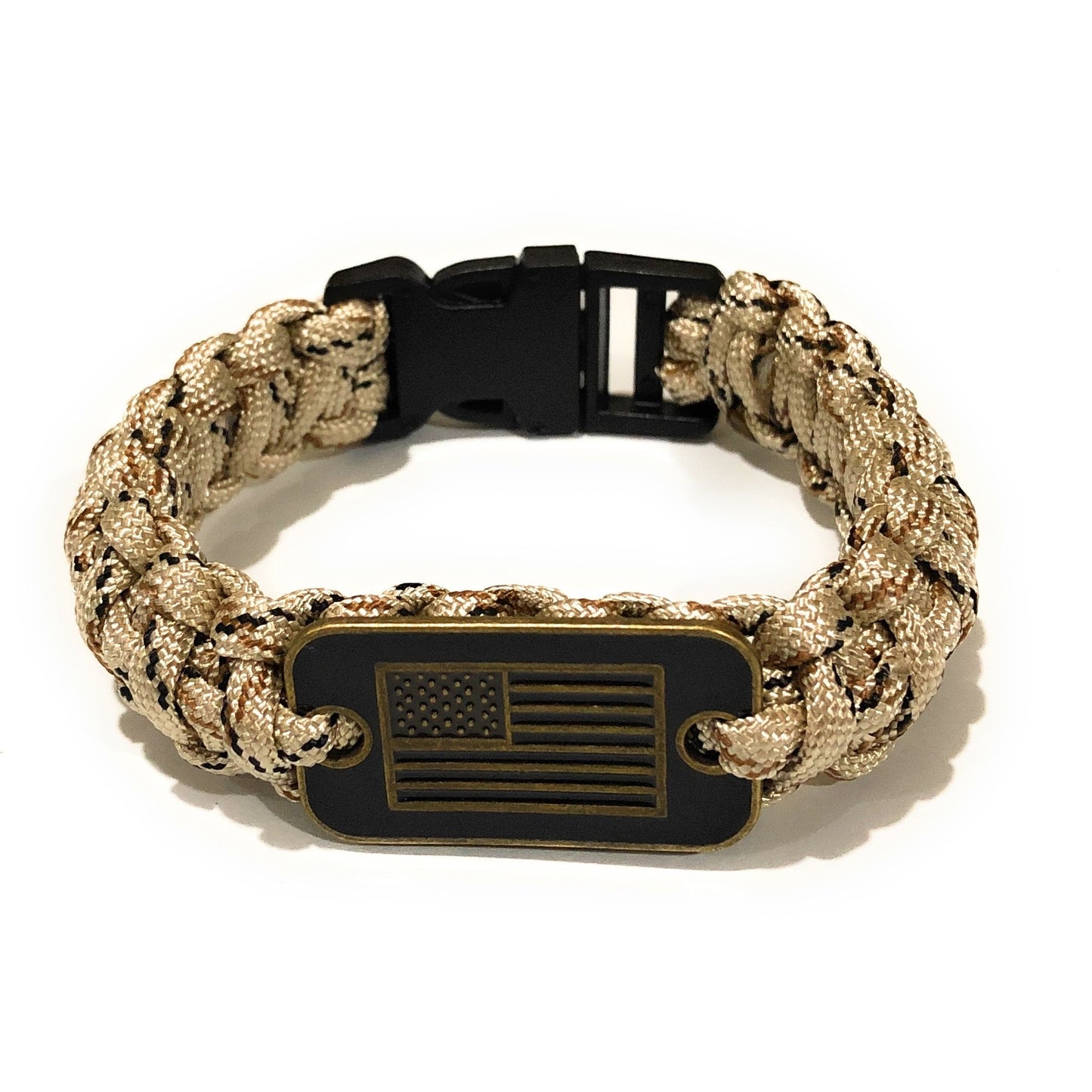Paracord Military Bracelet, Kids Unisex, Size: 7, Grey Type